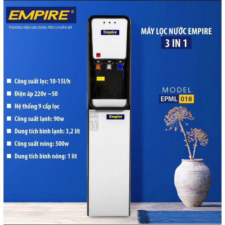 Máy lọc nước Empire 3 chế độ nước nóng nước lạnh nước nguội EPML018