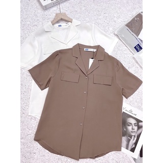 Sơ mi cộc cổ vest vintage