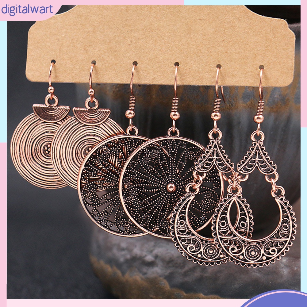 Bộ 3 đôi khuyên tai thời trang Boho cho nữ