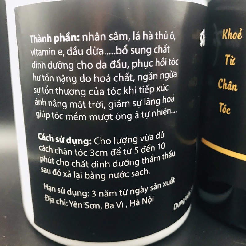 Cặp dầu gội xả hà thủ ô