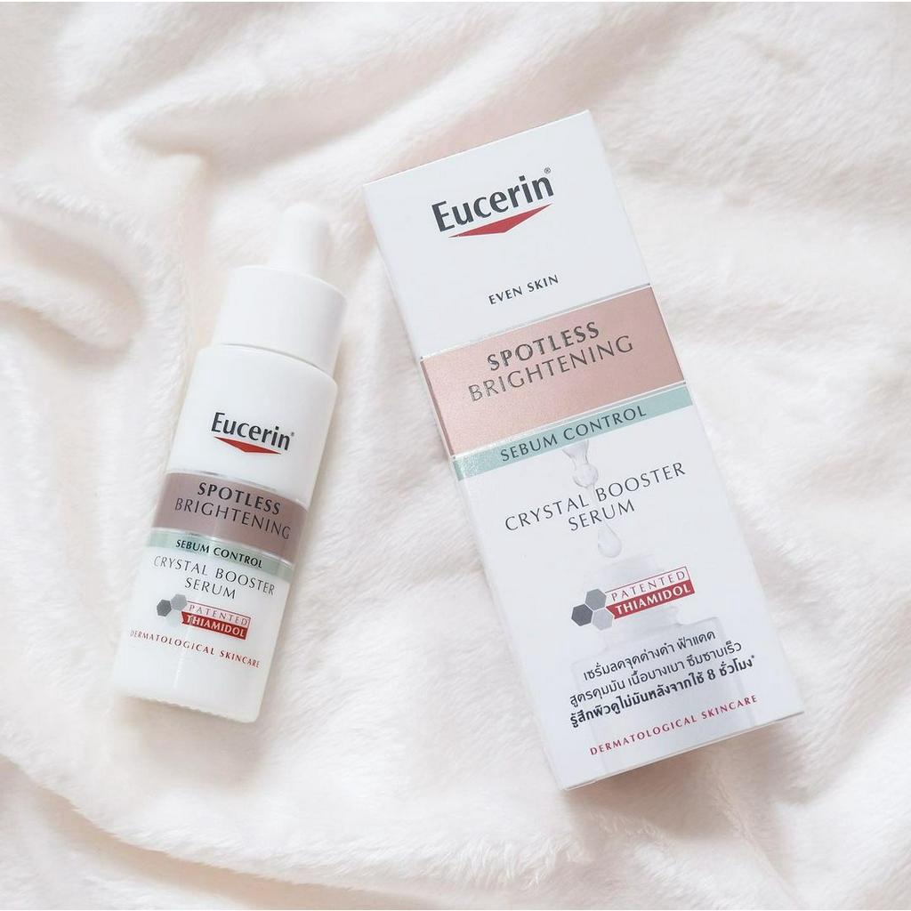 Tinh chất giảm thâm nám kiểm soát nhờn Eucerin Spotless Brightening Crystal Booster Serum 30ml TẶNG Tẩy trang 400ml