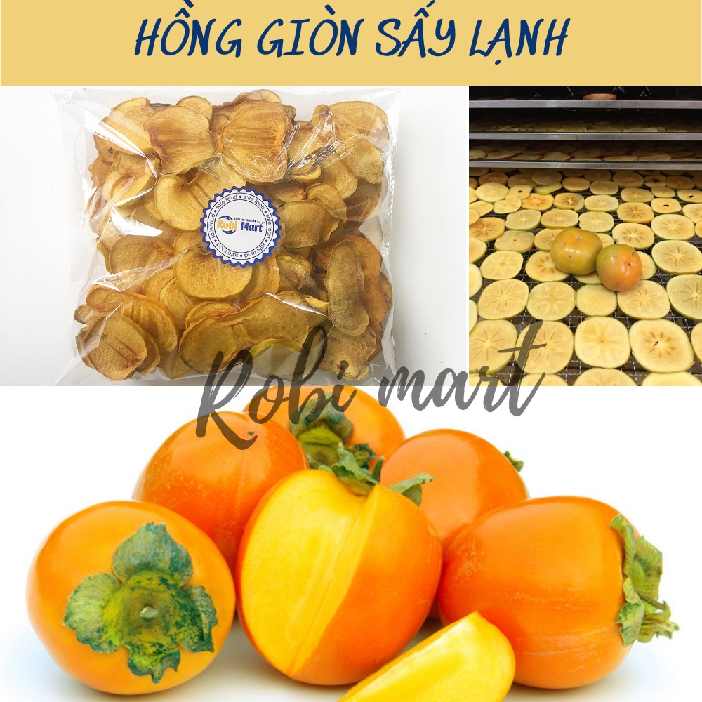 Hồng thái lát sấy lạnh Robi Mart gói 20g - Lát đẹp hàng chính hãng