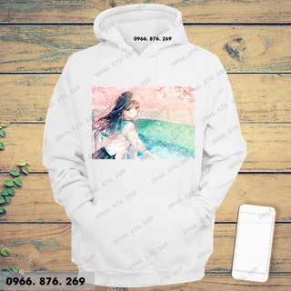 Áo hoodie nỉ  bông ANIME in theo yêu cầu