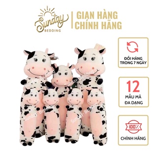 Gấu bông gối ôm hình thú lợn sữa siêu đáng yêu vải mềm mịn co dãn