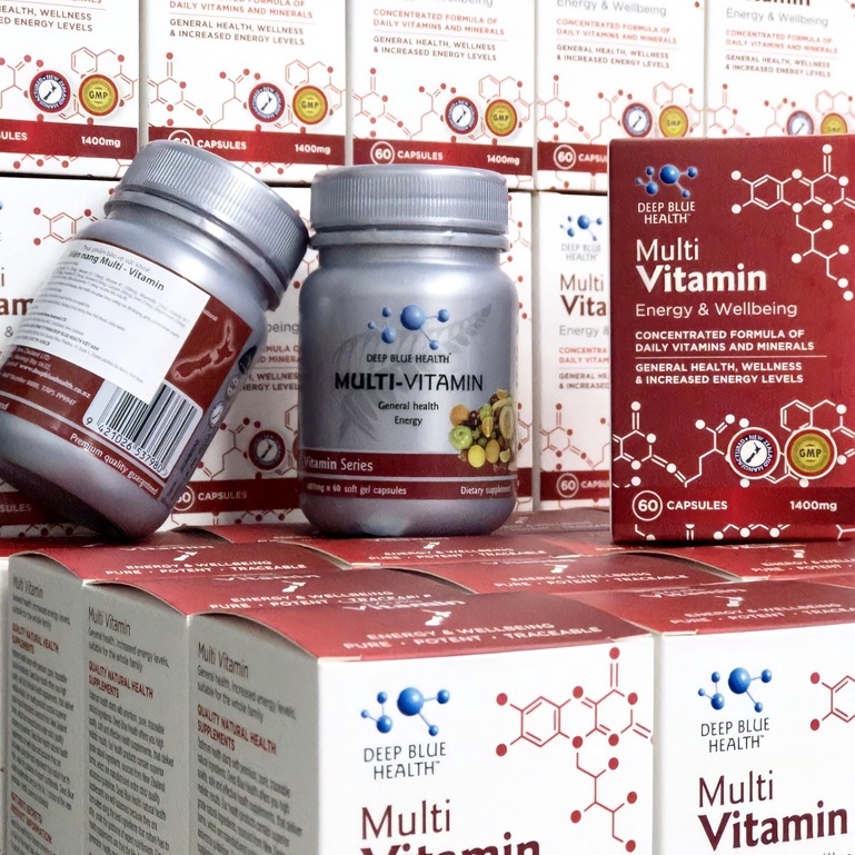 [Hỏa tốc] Vitamin Tổng Hợp Multi Vitamin Energy &amp; Wellbeing Deep Blue Health 60v
