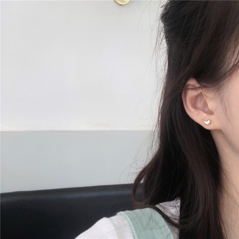 Bông tai nữ nhỏ trái tim K35 Mayconner