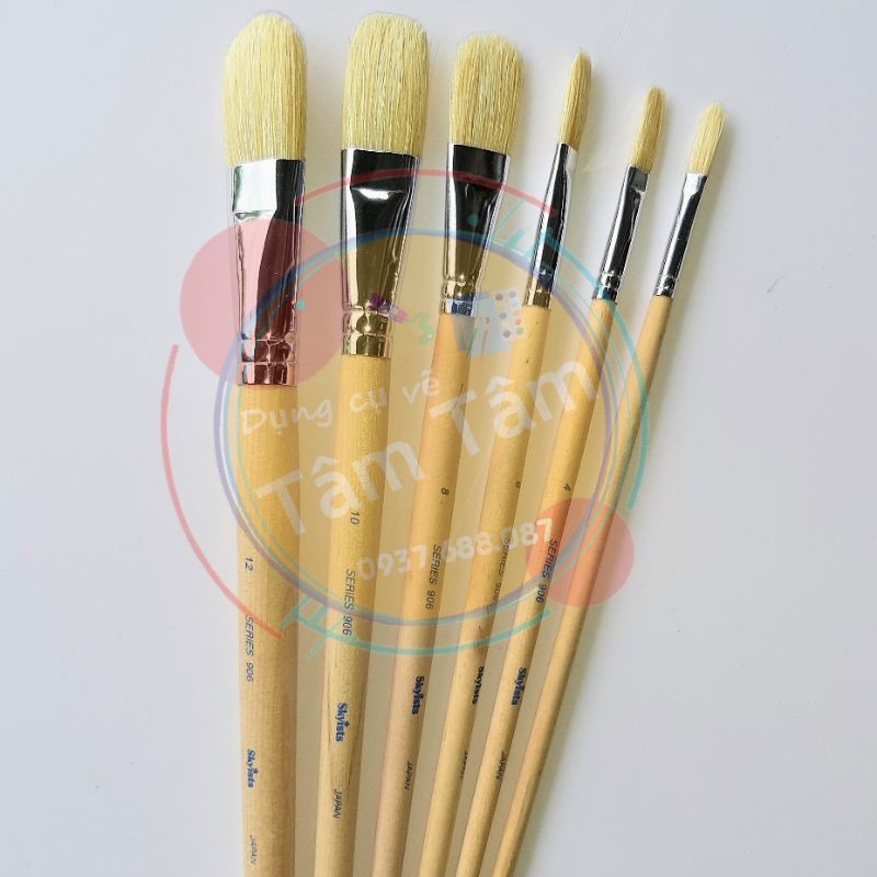 [ TÂM TÂM ]-Cọ đầu oval, Cọ Skyists Series mã 906-