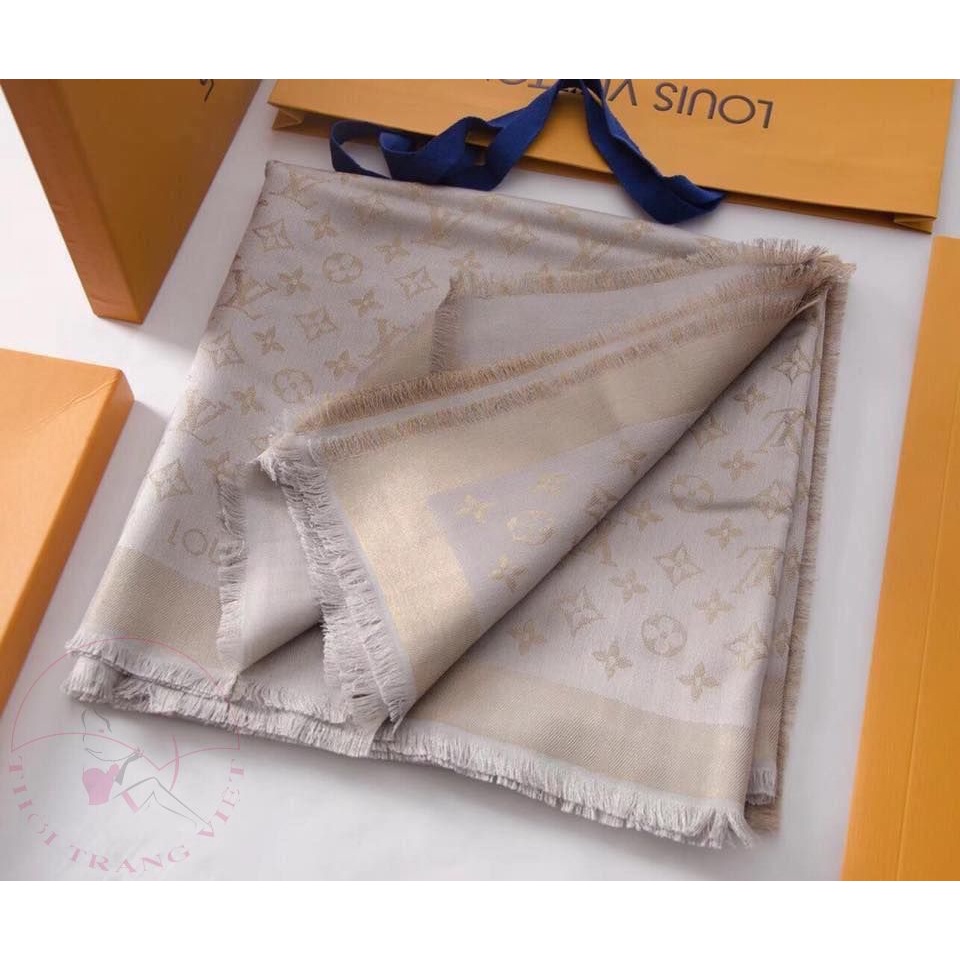Khăn Choàng Đũi Lv Vuông 1.4m Mướt Mịn Và Sang Trọng Mẫu 2