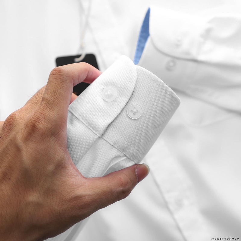 ÁO SƠMI Trắng tay dài  p.i.e.r.c.a.r.d.i.n