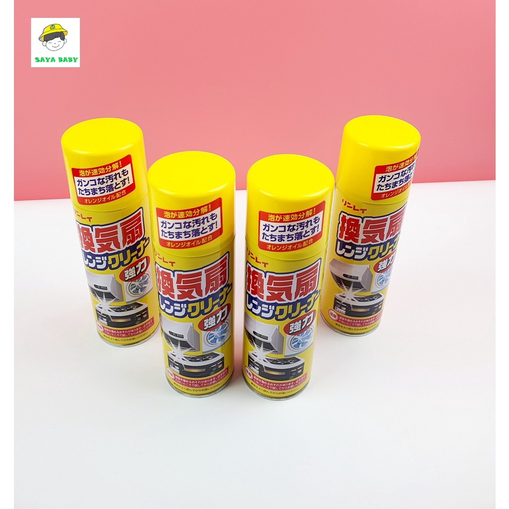 Xịt khử mảng bám dầu mỡ Rinrei 330ml Nhật Bản siêu