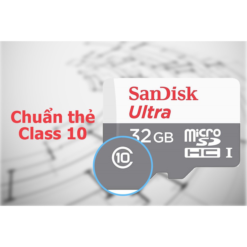 Thẻ Nhớ Camera SanDisk Ultra 16GB 32GB 64GB 128GB - Chuyên Dùng (BH 2 năm)