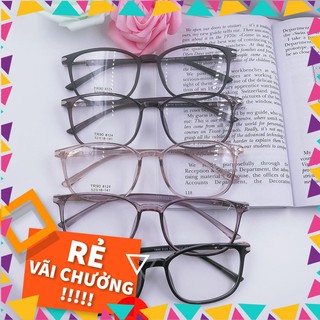 [Rẻ Vô Địch] Gọng kính cận vuông thời trang kim loại nhựa mảnh - Mắt kính thời trang MS106 [Free Ship]