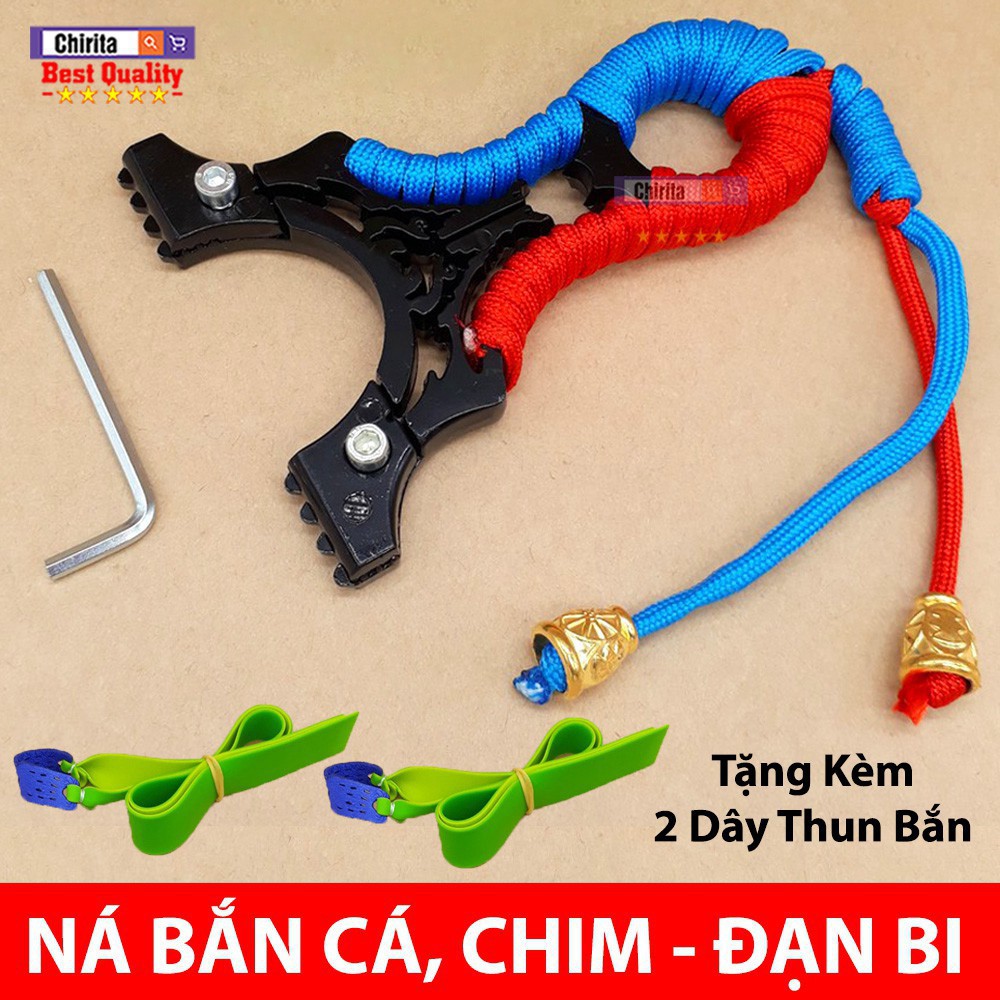 Ná Cao Su Đầu Trâu Bắn Chim, Cá - Ná Bắn Sử Dụng Đạn Bi - Tặng Kèm 2 Sợi Dây Thun Bắn px ..