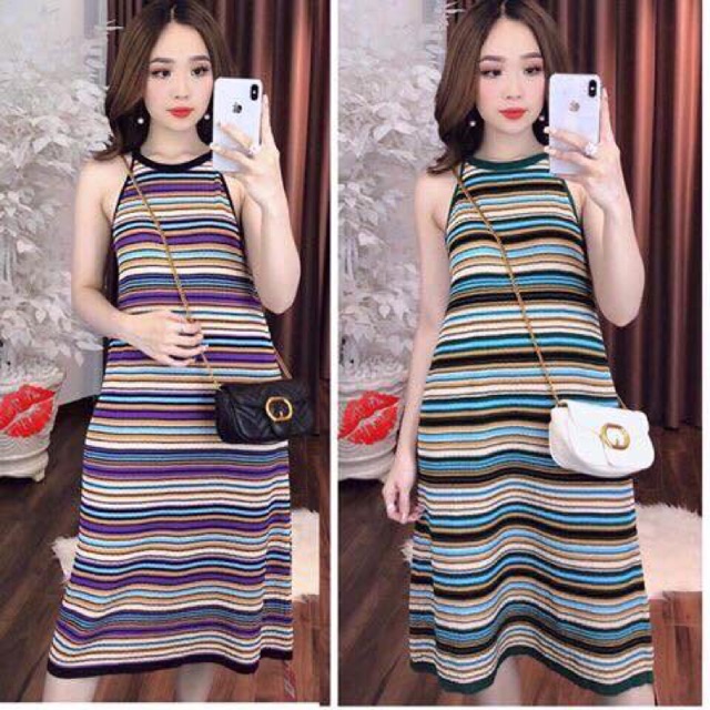 Váy yếm kẻ ngang (KÈM ẢNH THẬT) (GIÁ TỐT) TCCT