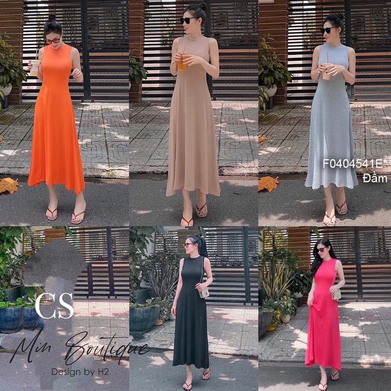 SALE DỊP LỄ 30/4-1/5  Đầm maxi thun dáng xòe cổ tròn sát nách Kèm VIDEO ảnh THẬT | BigBuy360 - bigbuy360.vn