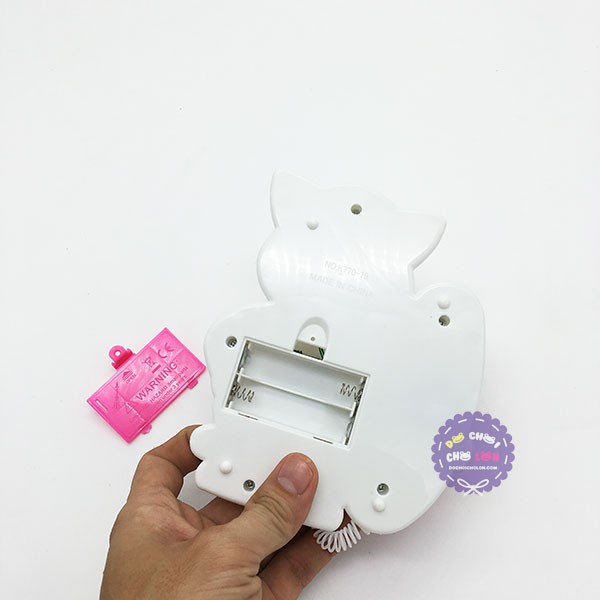 Vỉ đồ chơi điện thoại bàn mèo Tom dùng pin có đèn nhạc