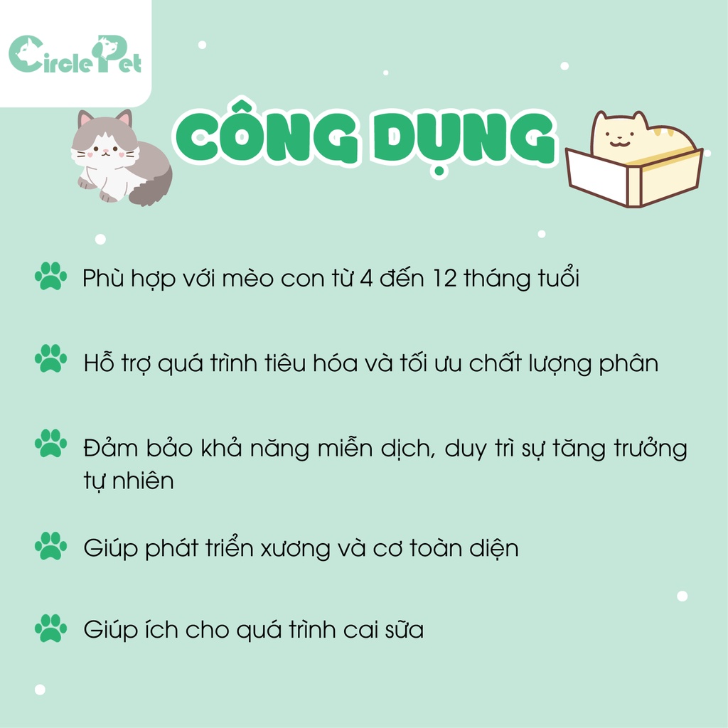Thức Ăn Hạt Cho Mèo Royal Canin Kitten Giúp Cho Quá Trình Cai Sữa Hỗ Trợ Tiêu Hóa 2kg - Circle Pet