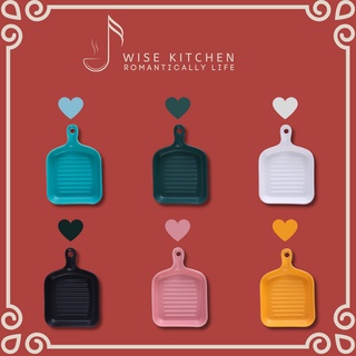 đĩa nướng, beefsteak, bánh mỳ phong cách tối giản nhiều màu (hàng oder)