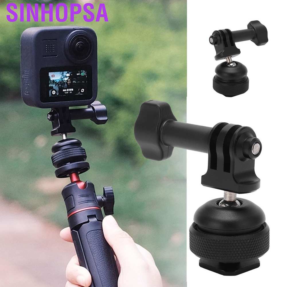 Đế gắn máy ảnh màu đen có thể điều chỉnh xoay 360 độ 1/4 inch
 | BigBuy360 - bigbuy360.vn