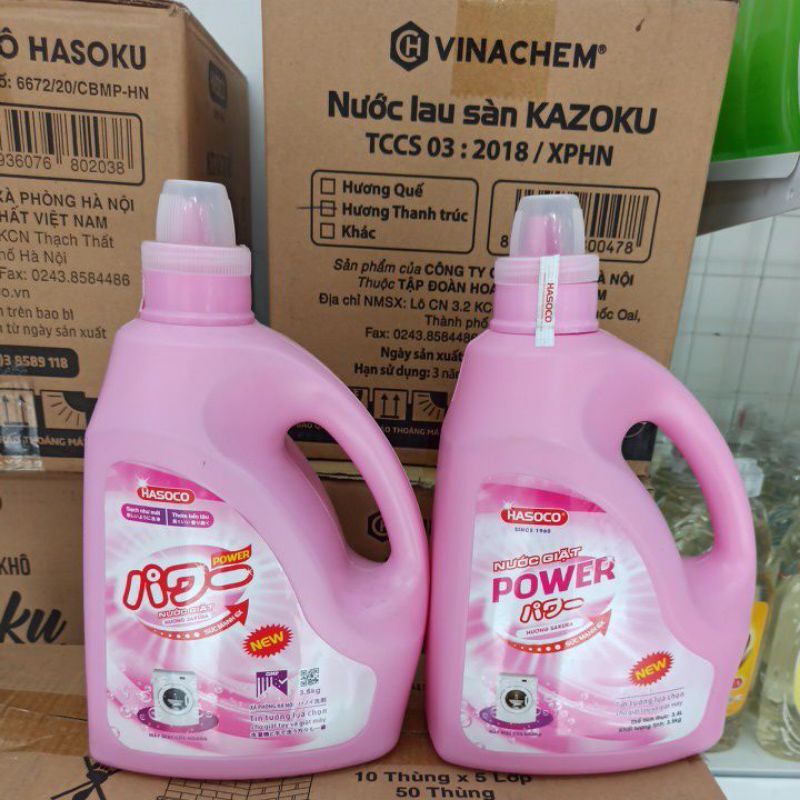 Nước giặt Power 3.5kg công nghệ Nhật hương Sakura cửa ngang hasoco