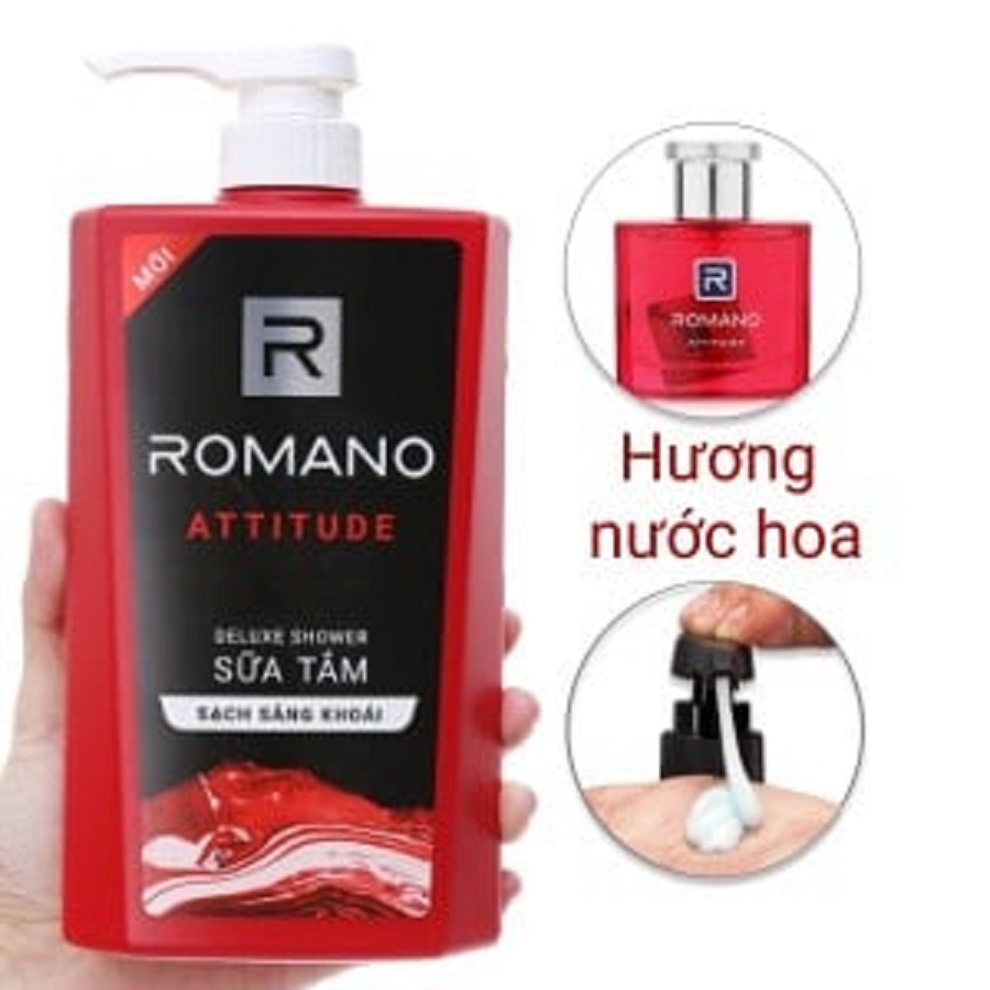 [HCM]Sữa tắm Romano  Chai 650g Lôi cuốn từ phái mạnh