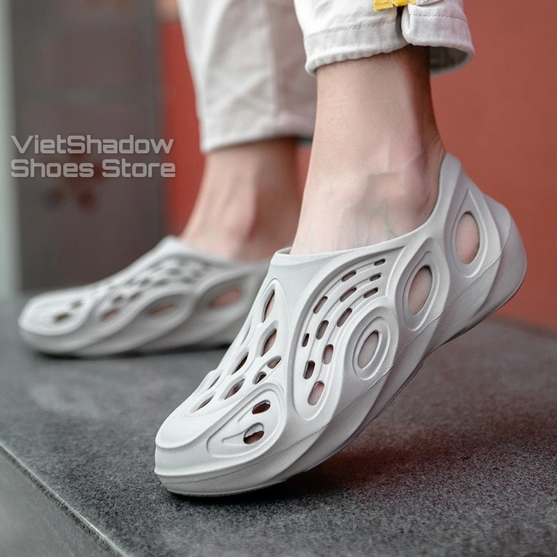 Giày nhựa siêu nhẹ - Chất liệu nhựa EVA với 5 màu đen, xám, trắng, be và da cam - Mã SP M071