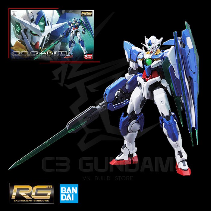 MÔ HÌNH GUNDAM RG 21 1/144 OO QAN[T] BANDAI GUNDAM 00