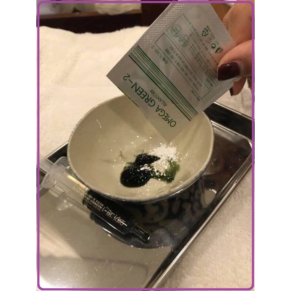 Bộ chăm sóc da dầu Omega green Omelon Hàn Quốc bộ 10 mặt