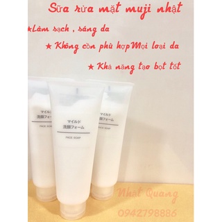 Sữa rửa mặt muji nhật bản