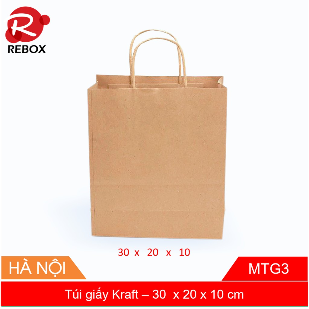 30x20x10 - 20 túi giấy Kraft cao cấp giá ưu đãi