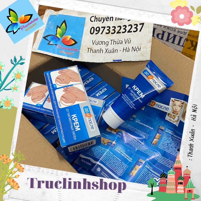 Kem giảm đồi mồi sạm nám tay kpem nga 50ml