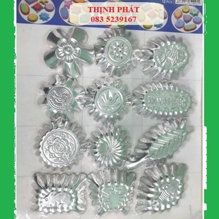 Bộ 12 hoặc 24 khuôn bánh bò _rau câu Vĩnh Trường