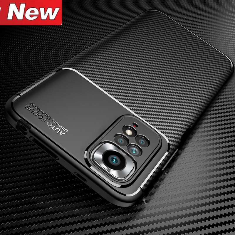 Ốp Điện Thoại Silicone Mềm Dệt Sợi Carbon Cho Redmi Note 11 11s Pro Plus + 10C Mi Pocophone X4 M4 Pro 4G 5G 12 11T Pro