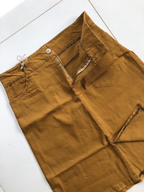 Chân váy nữ xẻ trước chất liệu kaki_kèm ảnh thật phía sau | BigBuy360 - bigbuy360.vn