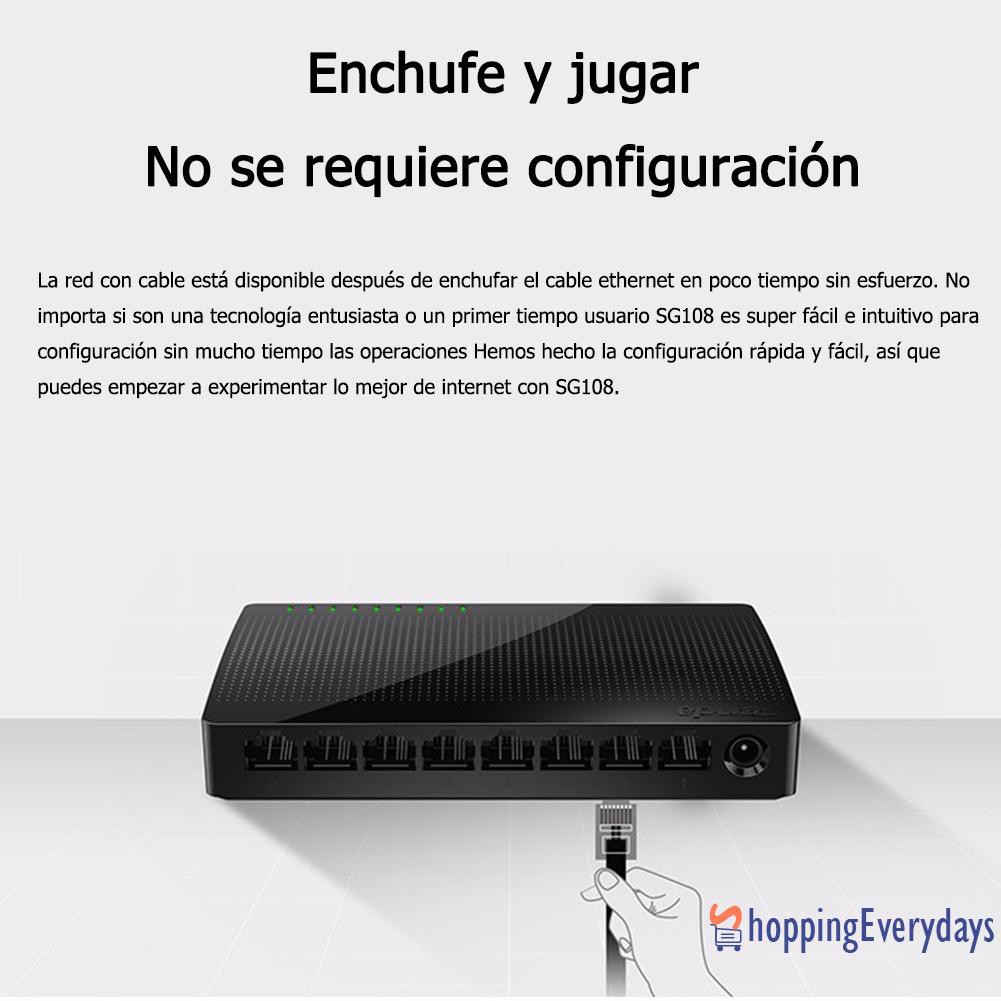 SV Bộ Chia 8 Cổng Mạng Lan Tenda Sg108 1000m | BigBuy360 - bigbuy360.vn
