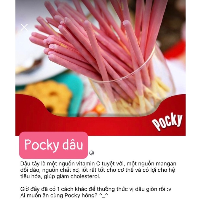 [HÀNG MỚI VỀ] 01 Hộp Bánh Pocky Dâu Thái Lan