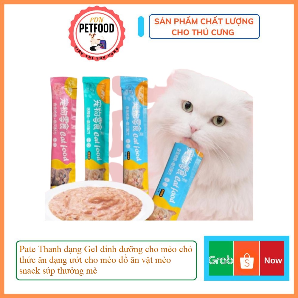 Pate Thanh dạng Gel dinh dưỡng cho mèo chó thức ăn dạng ướt cho mèo đồ ăn vặt mèo snack súp thưởng mè