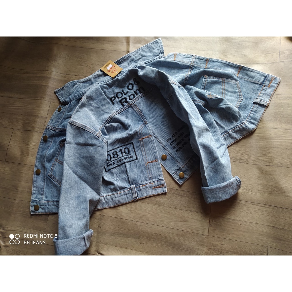 Áo khoác jean nữ Bông cúc trắng Brooklyn Vouge cao cấp form 48-59kg Chiwawa shop giá sỉ C61