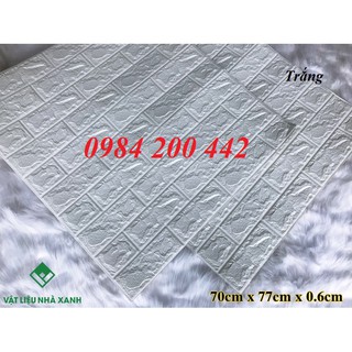 Hcm - xốp dán tường 3d trắng