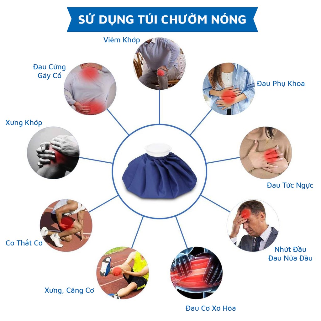 Túi chườm đá lạnh Jinhua Jingdi Medical chăm sóc loại bỏ đau nhức vì chấn thương