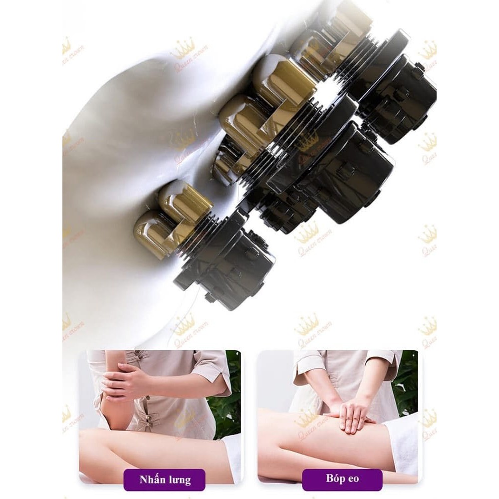 Ghế Massage Toàn Thân QueenCrown QC L8 - Ứng dụng công nghệ massage 3D hiện đại bằng hệ thống con lăn cố định