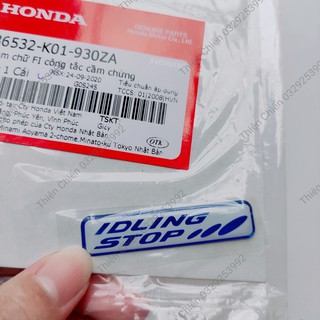 Tem chữ Fi công tắc cầm chừng idling stop chính hãng Honda