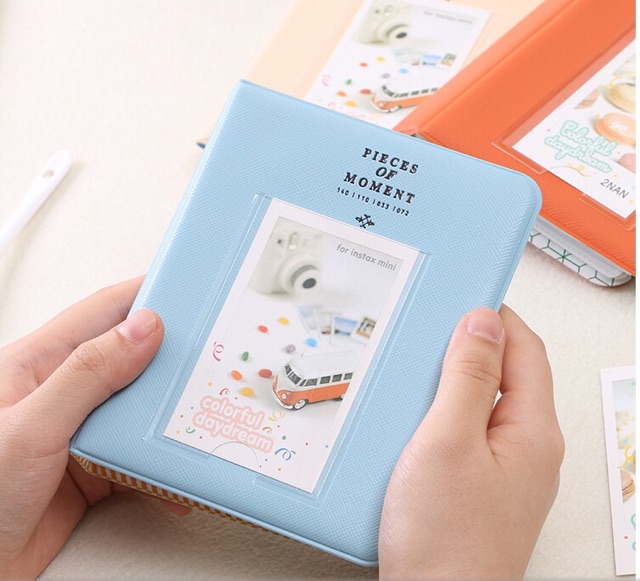 Album mini ảnh instax, lomo card,polaroid cỡ 8,8*5,6 (đựng được 64 ảnh)