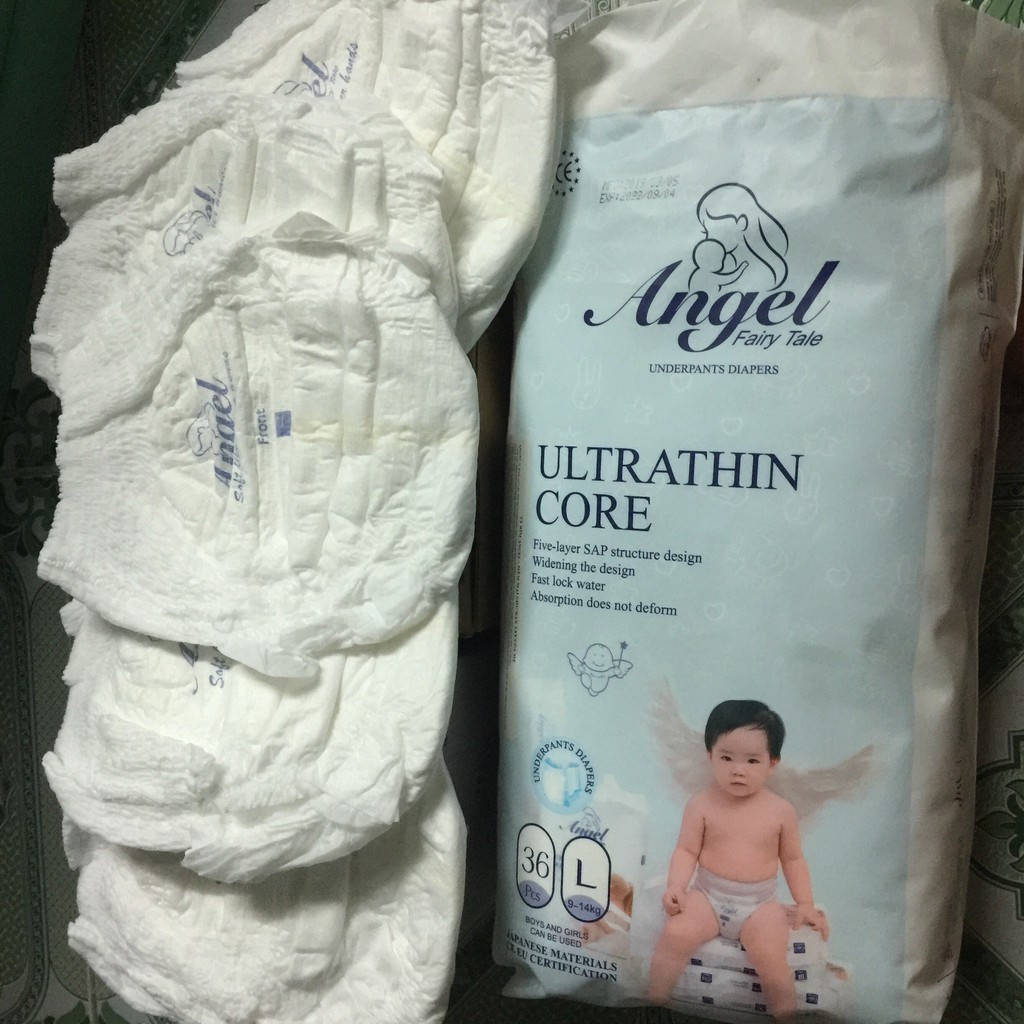 [MUA 2 TẶNG 1 ] Tã/Bỉm Quần ANGEL Absorbent Xanh Chất Liệu Nhật Bản Size M38 L36 XL34 XXL32  XXXL30