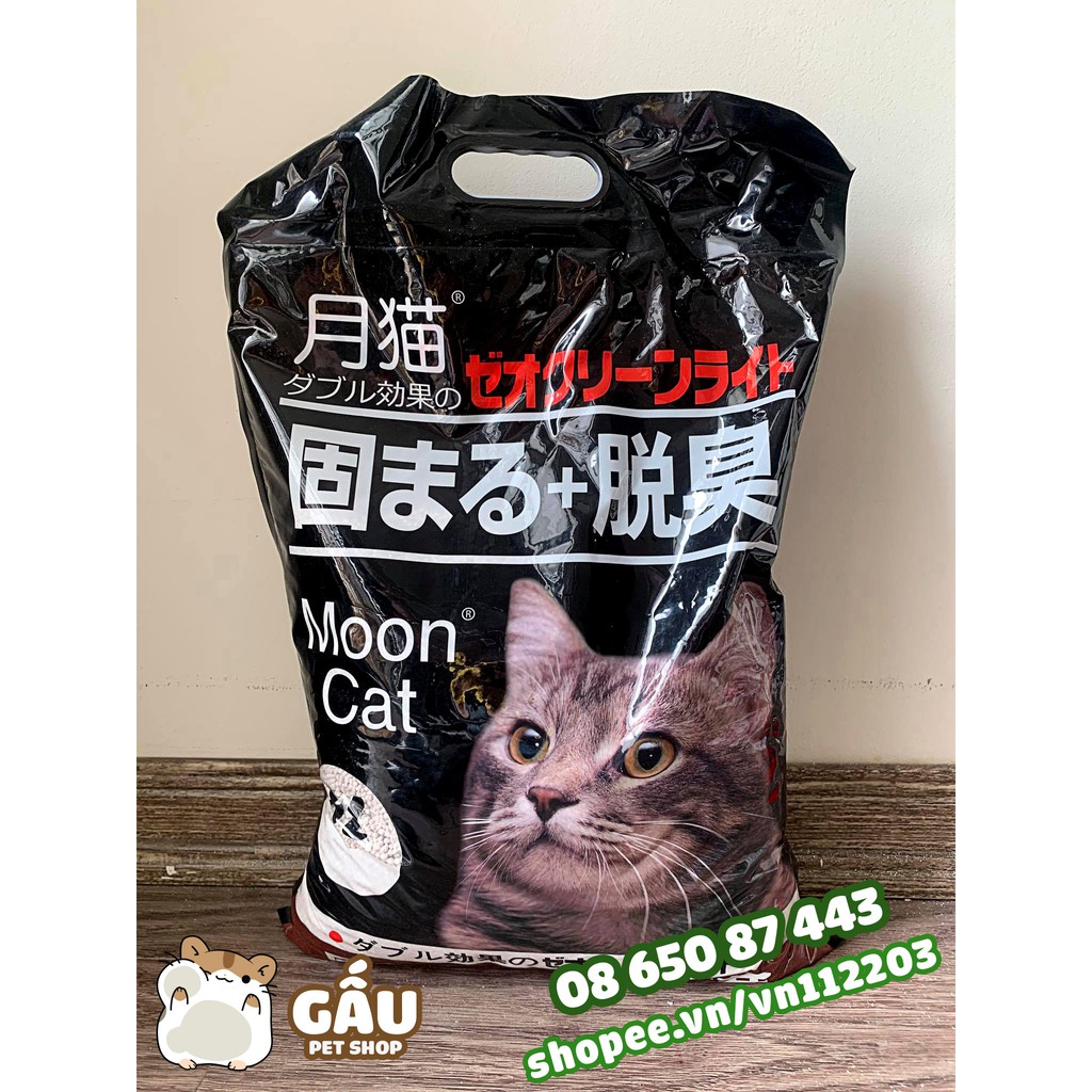 Cát Mèo Nhật Đen cát đi vệ sinh cho mèo MOON CAT