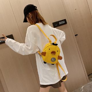 balo canvas mini hình vịt vàng