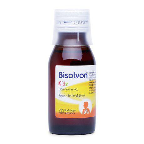 Siro BISOLVON KIDS hương dâu chai 60ml