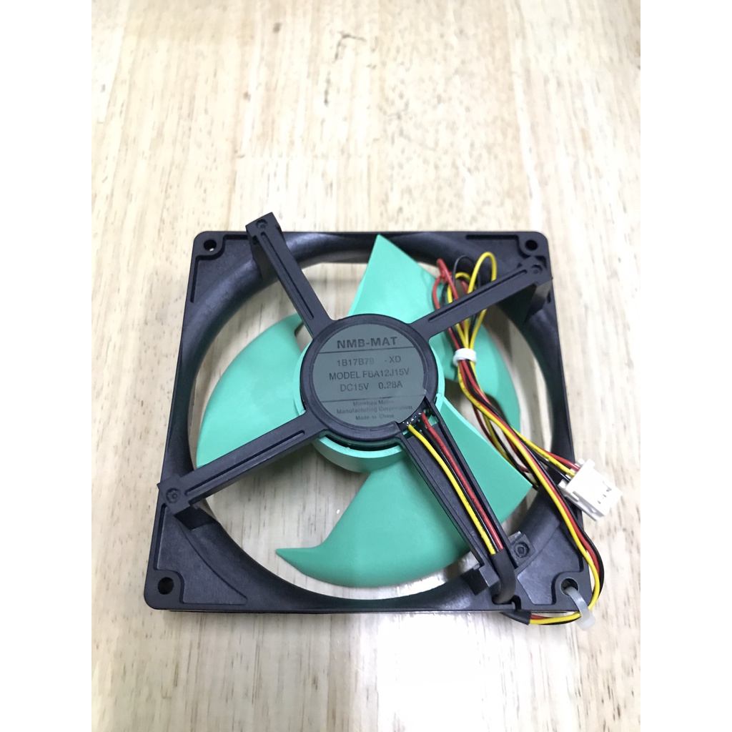 Quạt tủ lạnh DC : 15V, 3 dây, 0.28A, 12.5x12.5cm Phước Mãi
