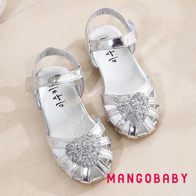 Giày Sandal Đế Bằng Kiểu Công Chúa Thời Trang Mùa Hè Cho Bé Gái