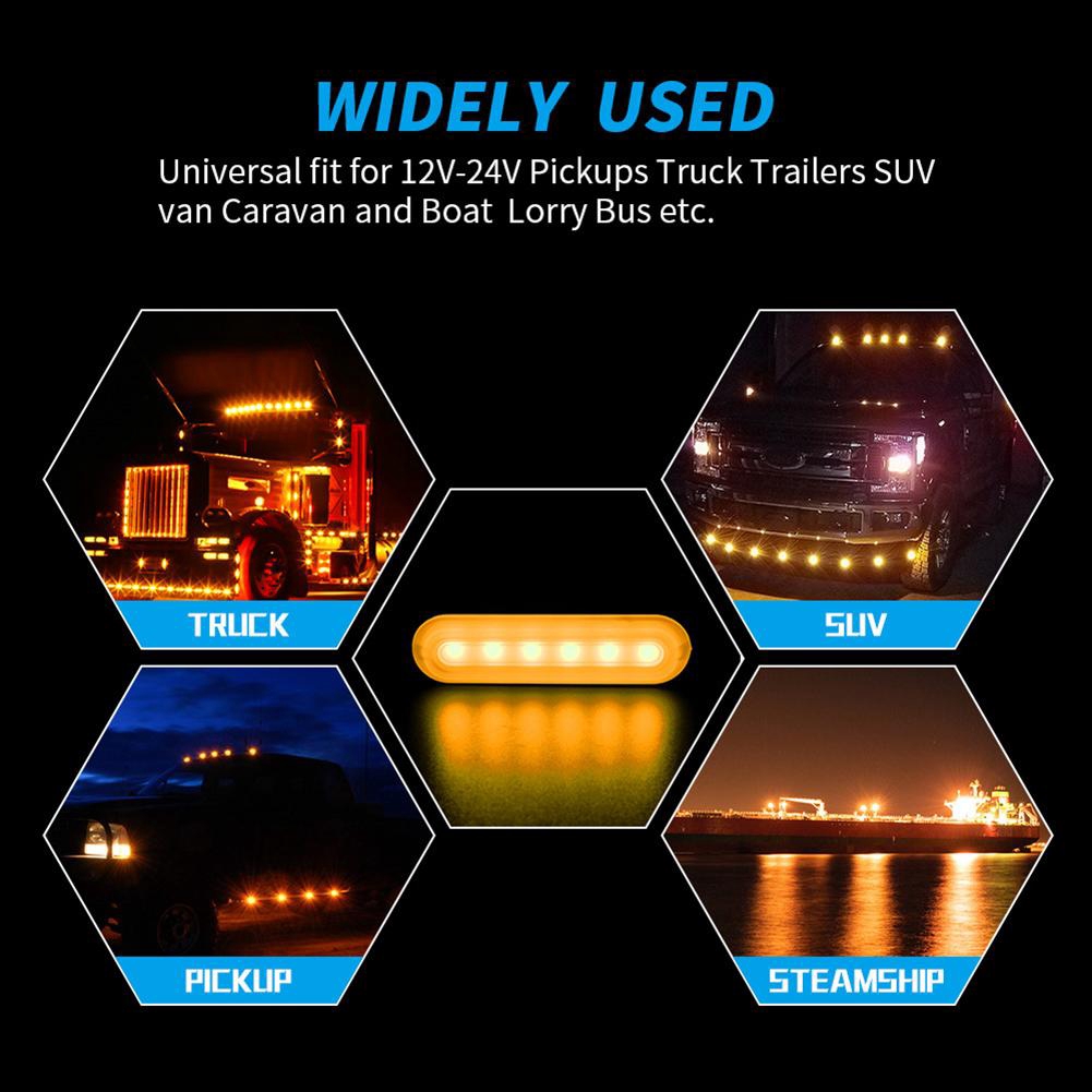 6 LED Light Bar Work Light 4WD Cảnh báo Light Car Truck SUV Floods Spot Offroad Driving Driving